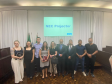 Representantes da Polícia Penal que participaram da abertura reunidos