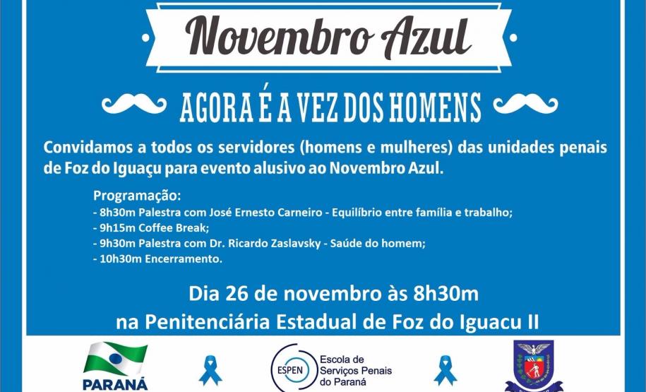 Novembro Azul em Foz do Iguaçu Convite